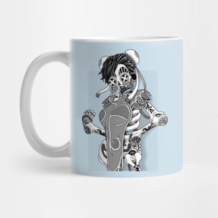 Lady with a power kick Mug